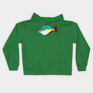 Red Rainbowfish Kids Hoodie